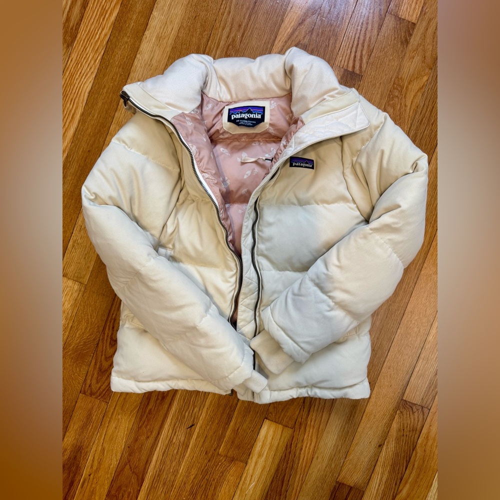 Patagonia Bivy Down XS Women's Cream White Puffer Jacket